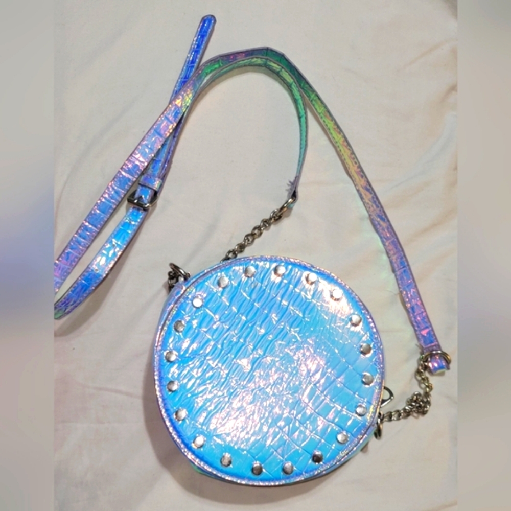 ICING Studded Holo snakeskin crossbody